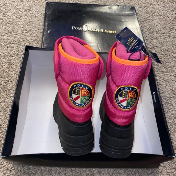 NWT Polo Ralph Lauren Girls Snow Boots • Size 1 - Picture 13 of 16